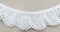 1-1/8" Ruffled Gathered Embroidery Eyelet Trimming - 8 Continuous Yards! (White)
